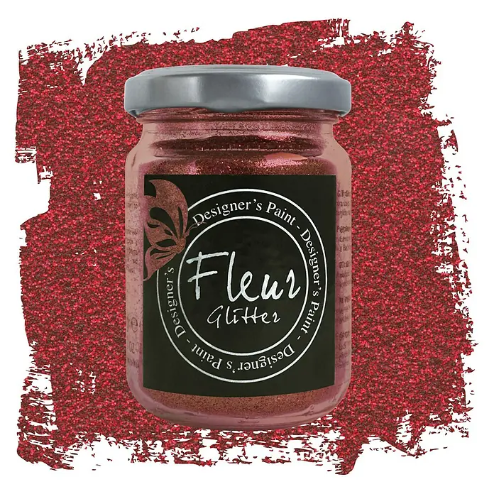 Fleur Purpurina Glitter - Cherry Red, 90 g, Brillante - Información del producto