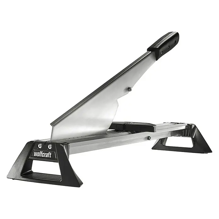 Wolfcraft Laminatschneider LC 600 - Geeignet für: Laminat, Schnittbreite: 465 mm, Material: Aluminium - Diagonale Ansicht
