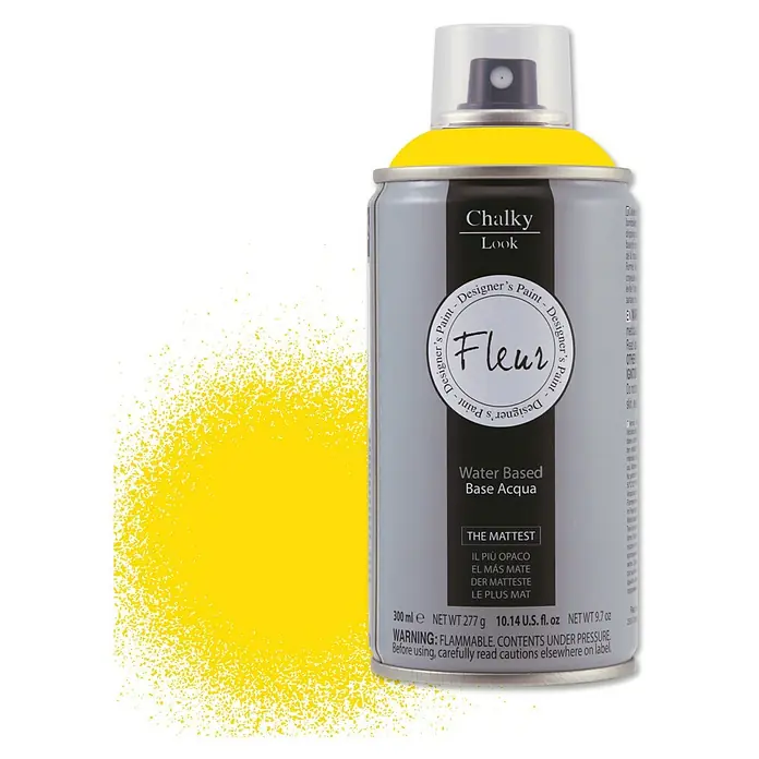 Fleur Pintura en spray Chalky Look - Mate, 300 ml, Primary Amarillo - Información del producto