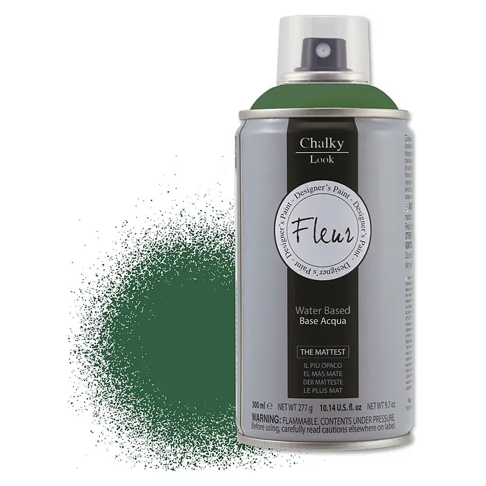 Fleur Pintura en spray Chalky Look - Mate, 300 ml, Verde Queen - Información del producto