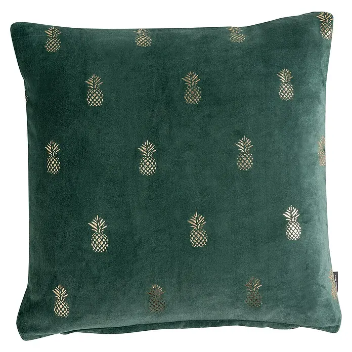 Kussen Velvet Pineapple - 45 x 45 cm - Bovenaanzicht