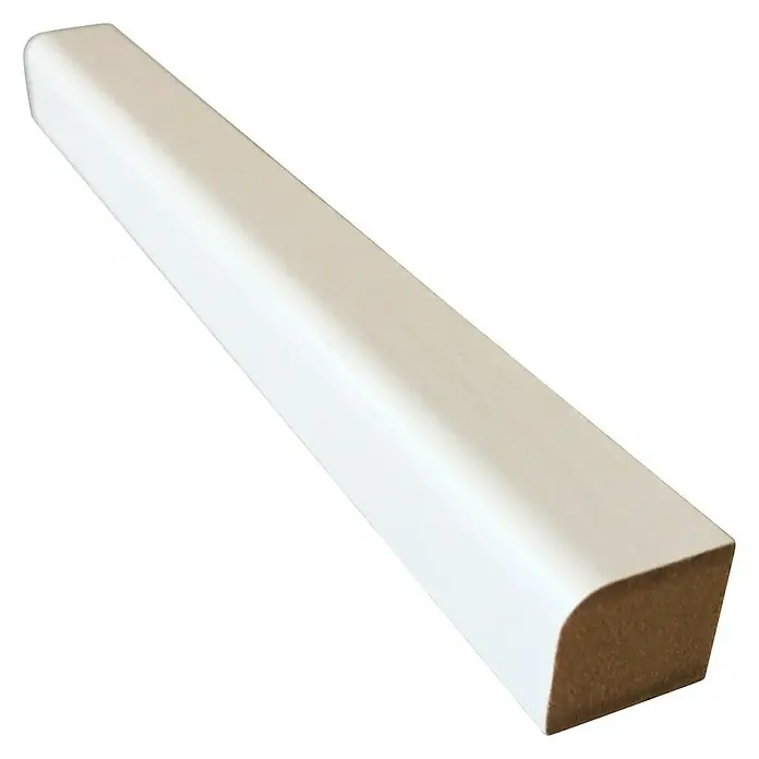 Rufete Listón cuadrado de MDF melamina Blanco - 2,24 m x 15 mm x 15 mm, MDF