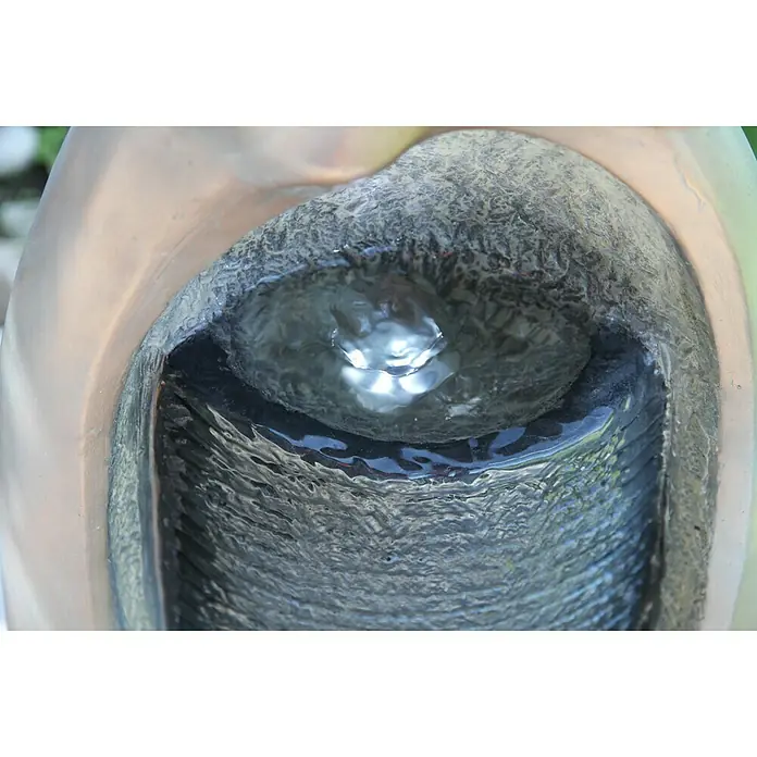 Silex Kunststeinbrunnen Jungfrau - 34 x 23,5 x 84 cm - Detailaufnahme