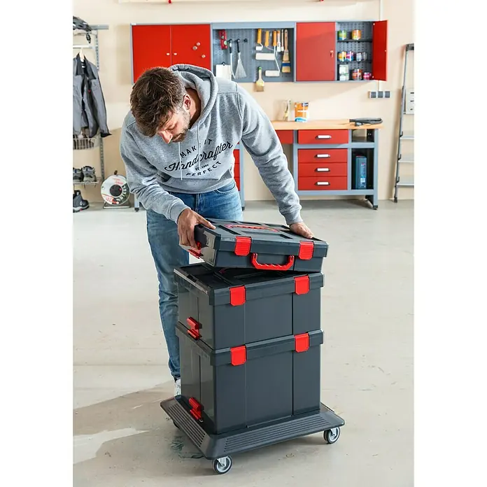 Wisent b-boXx Kofer za strojeve - D x Š x V: 37,2 x 48,2 x 12,3 cm, S, ABS - Pogled sprijeda