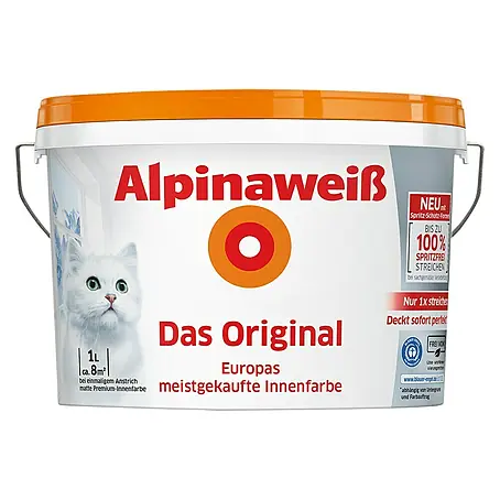 Alpina Alpinaweiß Wandfarbe Das Original