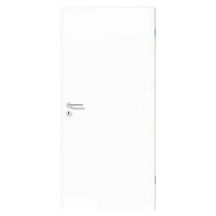 GetaDoor Laminit Zimmertür GL 222 - 735 x 1.985 mm, DIN Anschlag: Rechts, Arctic Weiß, Mittellage: Röhrenspan - Vorderansicht