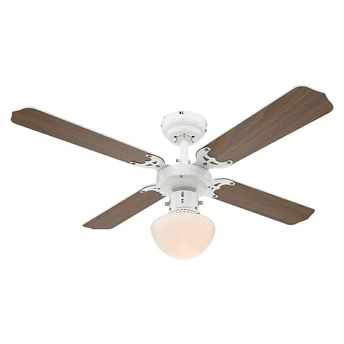 Proklima Deckenventilator Bungonia - 105 cm, Weiß, 60 W - Vorderansicht