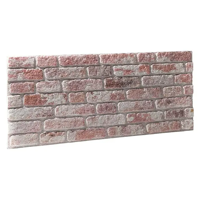 Revestimiento de pared decorativo Ultra light loft - 120 x 50 cm, Blanco, Estructurado
