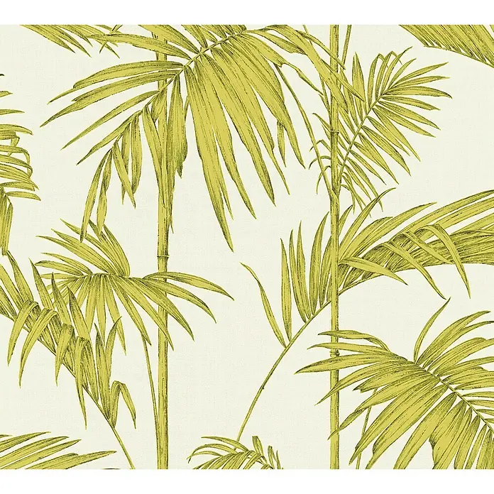 AS Creation Metropolitan Stories Vliestapete Gräser - Creme/Grün, Floral, 10,05 x 0,53 m - Detailaufnahme