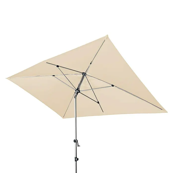 Doppler Expert Sonnenschirm Auto Tilt - Natur, 300 x 200 cm - Ansicht von unten