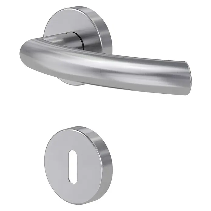 Diamond Doors Modern Zimmertürgarnitur Wisconsin - Matt, Buntbart BB - Diagonale Ansicht