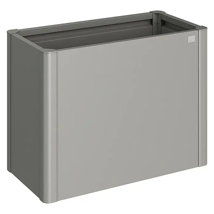 Biohort Hochbeet - L x B x H: 102 x 53 x 77 cm, Stahl, Quarzgrau Metallic - Linke Seitenansicht