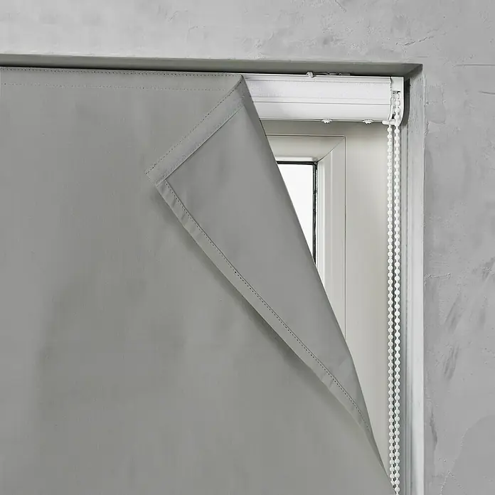 Raffrollo - B x H: 80 x 180 cm, Grau - Detailaufnahme