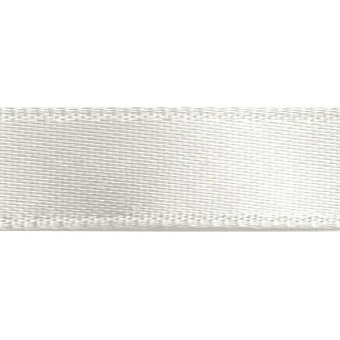 Glorex Satinband - Weiß, 10 m x 3 cm - Vorderansicht
