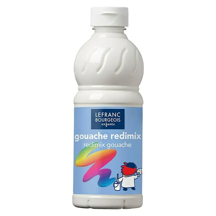 Lefranc & Bourgeois Gvaš Redimix - Bijele boje, 500 ml, Boca - Pogled sprijeda