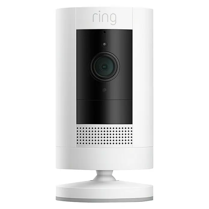 Ring Kamera Stick Up Cam Battery - Akkubetrieben, 1.080 Pixel (Full HD), Weiß - Vorderansicht