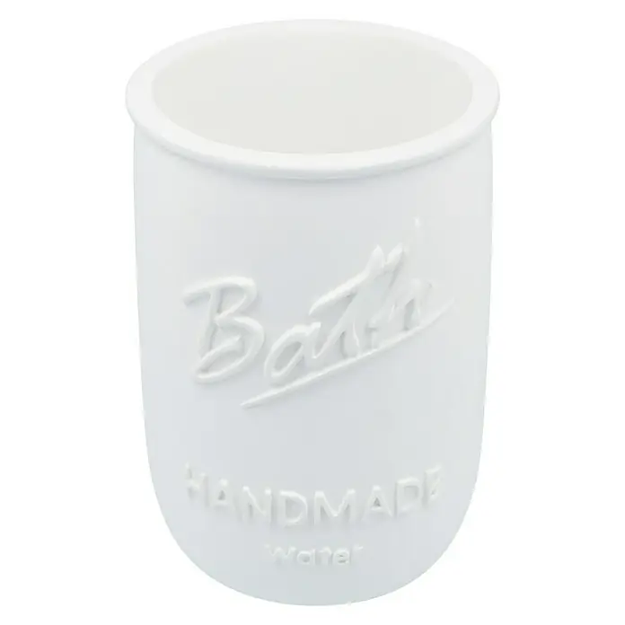 Venus Bath Zahnputzbecher - Polyresin, Weiß - Vorderansicht