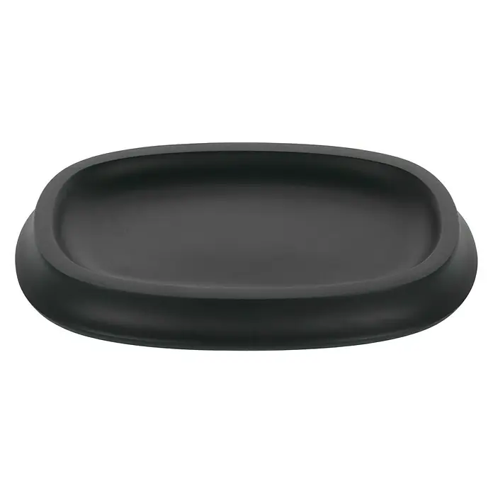 Venus Flakoni Seifenschale - Schwarz, Polyresin - Vorderansicht