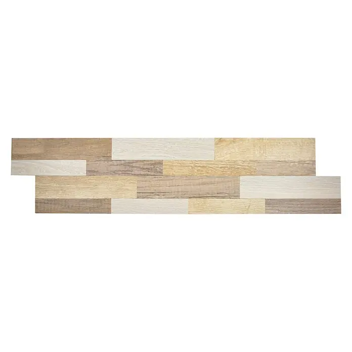Selbstklebemosaik SAM 4WVHH - 15,2 x 60 cm, Metall, Hellbraun - Ansicht von oben