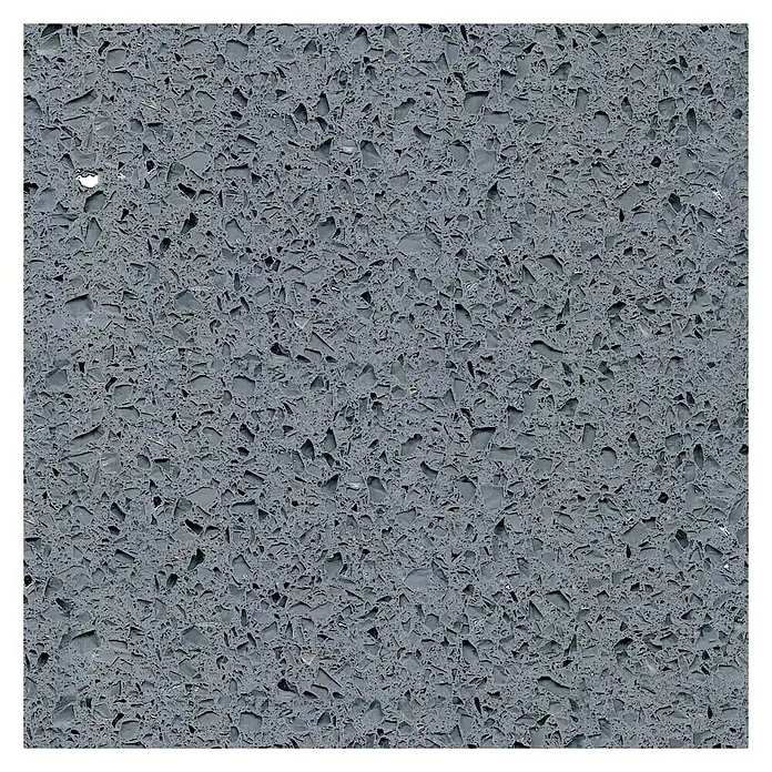 Spiegelquarz-Kompositstein - 30 x 30 cm, Grau, Glänzend - Draufsicht