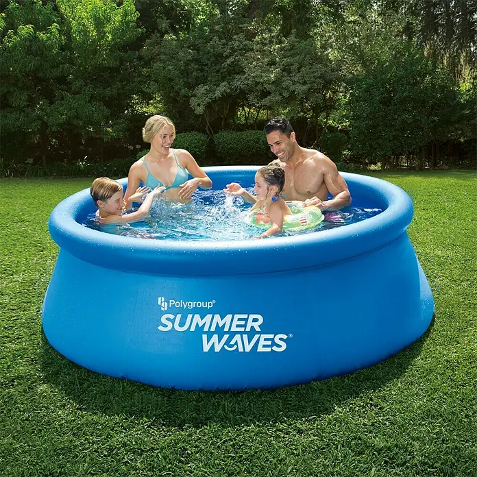 Pool-Set Summer Waves - Ø x H: 244 x 66 cm, 2,42 m³, Blau - Stimmungsaufnahme