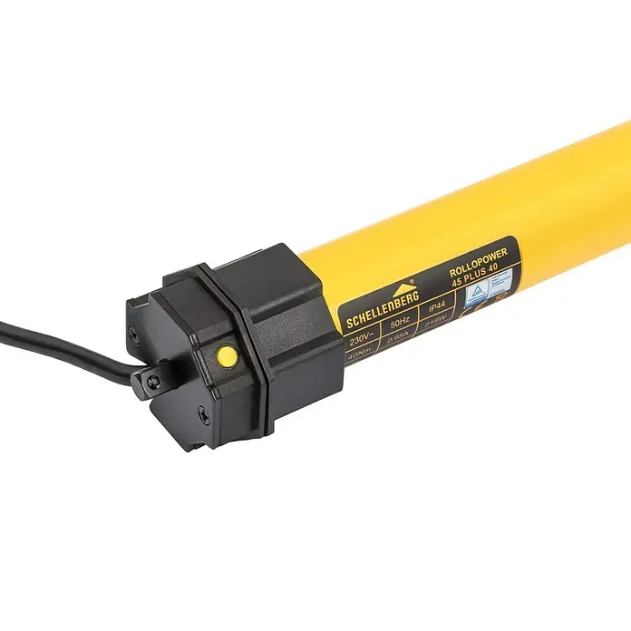 Schellenberg Rohrmotor Maxi Plus 40 - Max. Rollladenfläche: 15 m² bei Kunststoffrollläden, Einbaulänge: 620 mm, Zugkraft: 60 kg - Detailaufnahme