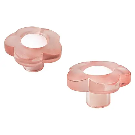 Rei  Set de pomos infantiles para muebles Rosa
