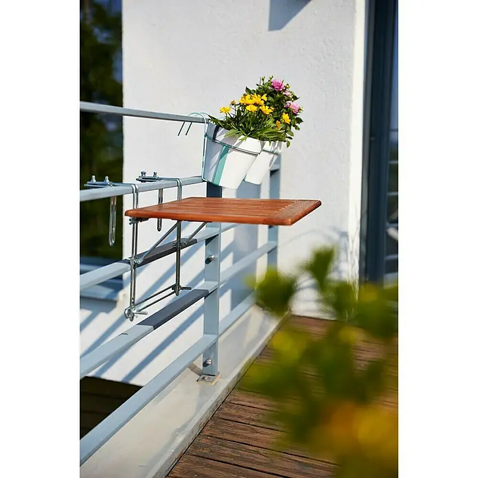 Sunfun Diana Viseći stol za balkon - 60 x 40 cm, Eukaliptus - Živopisni prikaz
