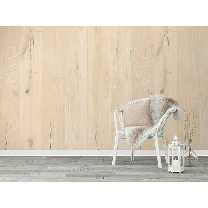 Grosfillex Revestimiento de pared Element 3D Antique Oak Clair - L x An: 260 x 37,5 cm, Estructurado