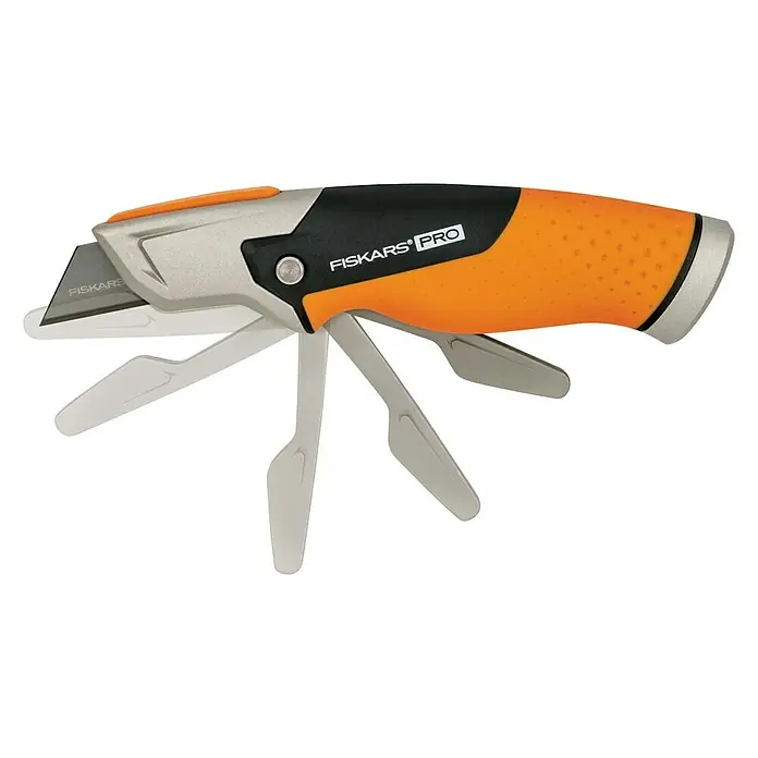 Fiskars CarbonMax Cuttermesser mit feststehender Klinge - 5 Klingenpositionen