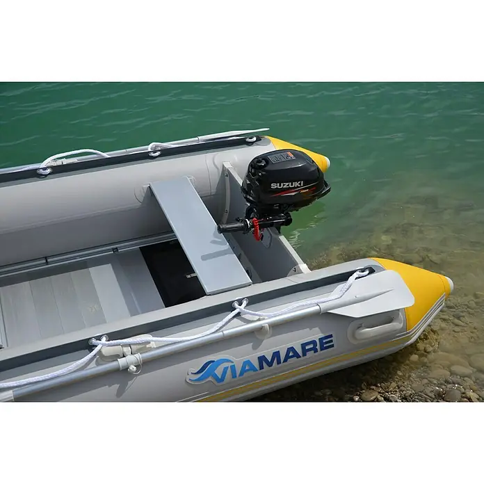 Viamare Schlauchboot 330 S Alu - L x B x H: 330 x 162 x 44 cm, Geeignet für: 4+1 Personen, Nutzlast: 650 kg, Grau - Stimmungsaufnahme