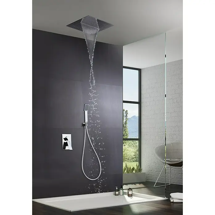 Imex Conjunto de ducha empotrado Málaga - Cromo, Brillante