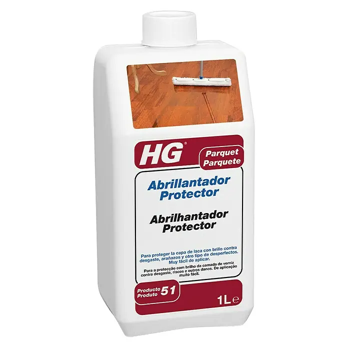HG Abrillantador protector Parquet - 1 l, Botella