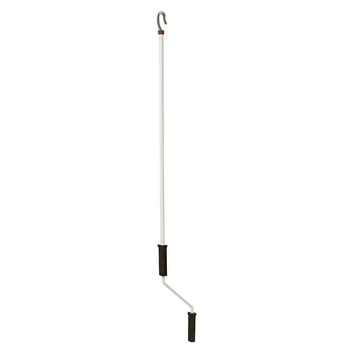 SmartSun Manivela manual con gancho - Largo: 1,48 m, Blanco