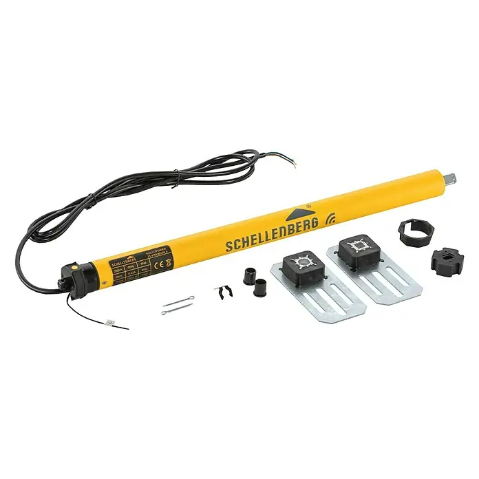 Schellenberg Funk-Rohrmotor Premium 6 Mini - Max. Rollladenfläche: 4 m² bei Kunststoffrollläden, Einbaulänge: 570 mm, Zugkraft: 15 kg - Ansicht von oben