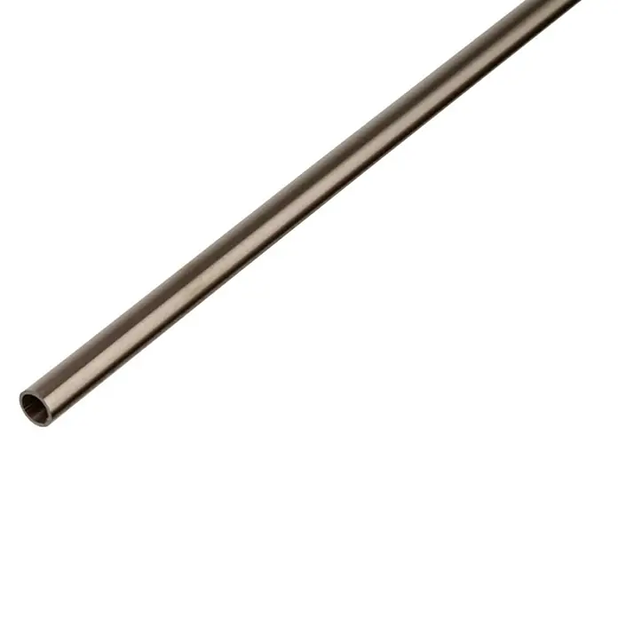 Tubo redondo - Ø x L: 8 x 2.000 mm, Acero gris