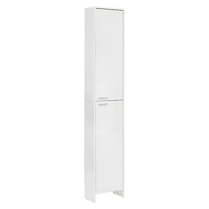 Schildmeyer Luis Hochschrank - 36 x 20 x 197 cm, Weiß - Linke Seitenansicht