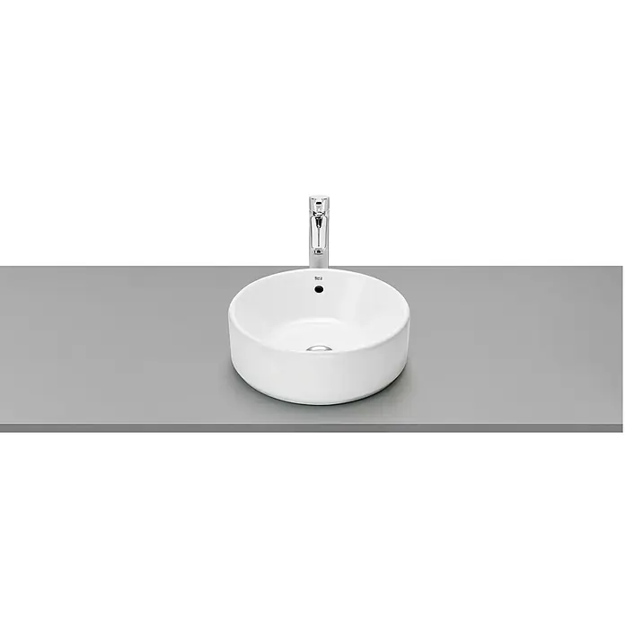 Roca Lavabo Domus - 39 x 39 cm, Con desbordamiento, Blanco