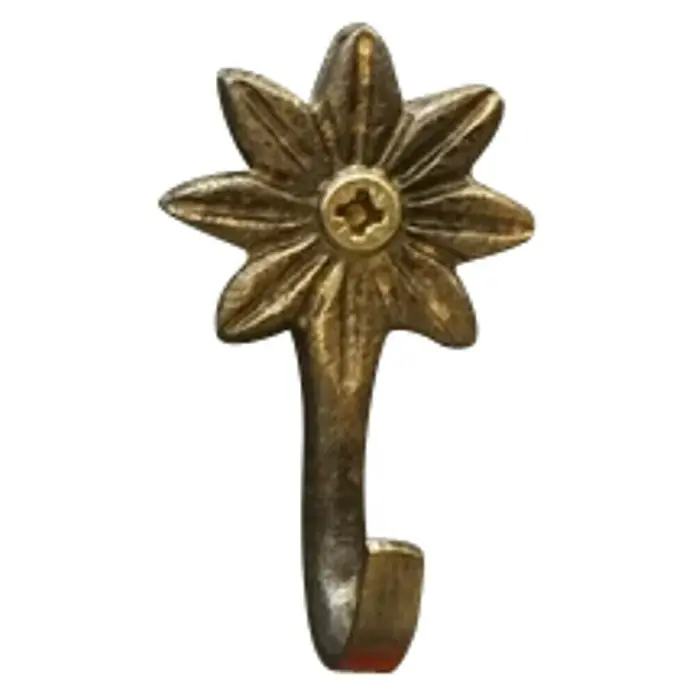 Häfele Garderobenhaken - L x B x H: 36 x 50 x 3 mm, Braun - Vorderansicht