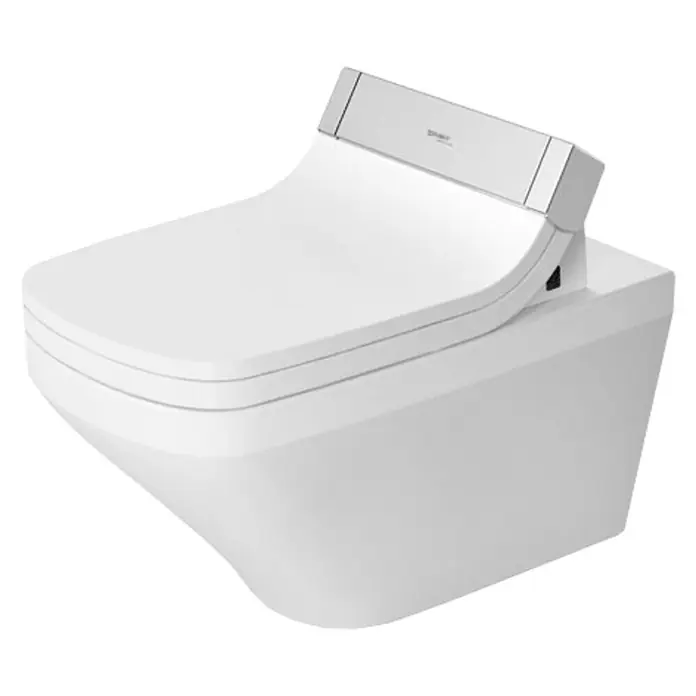 Duravit DuraStyle Wand-WC Typ 1 - Spülrandlos, Mit antibakterieller Glasur, Spülform: Tief, WC Abgang: Waagerecht, Weiß - Vorderansicht