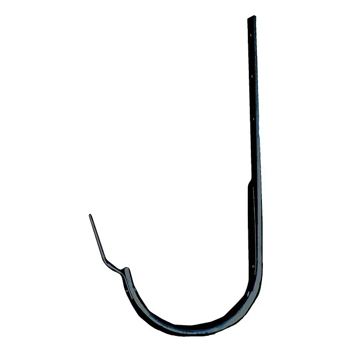 Sarei Dachrinnenhalter - Nennweite: 80 mm, Anthrazit, Stahl - Vorderansicht
