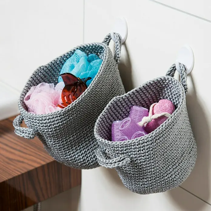 Venus Conjunto de cestas para la ropa Sven - Gris, 3 piezas - Foto ambiente