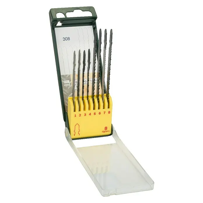 Bosch Set listova za pilu - Drvo/metal, 8 -dij., T-završetak - Pogled s lijeve strane