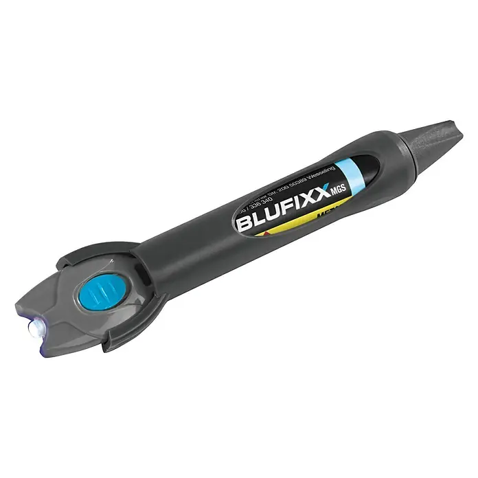 Višenamjeniski set za ljepljenje plastike i drva Blufixx MGS - Prozirno, 5 g, Metal/staklo/kamen - Pogled odozgo