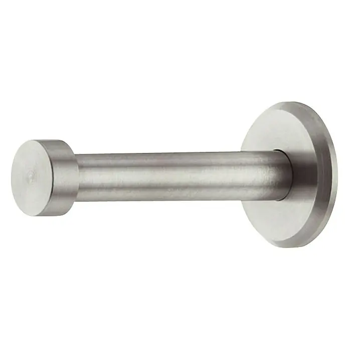 Garderobna kuka - Oprema: 1 kuka, Ø x D: 30 x 72 mm, Plemeniti čelik, Očetkano, Mat - Pogled sprijeda