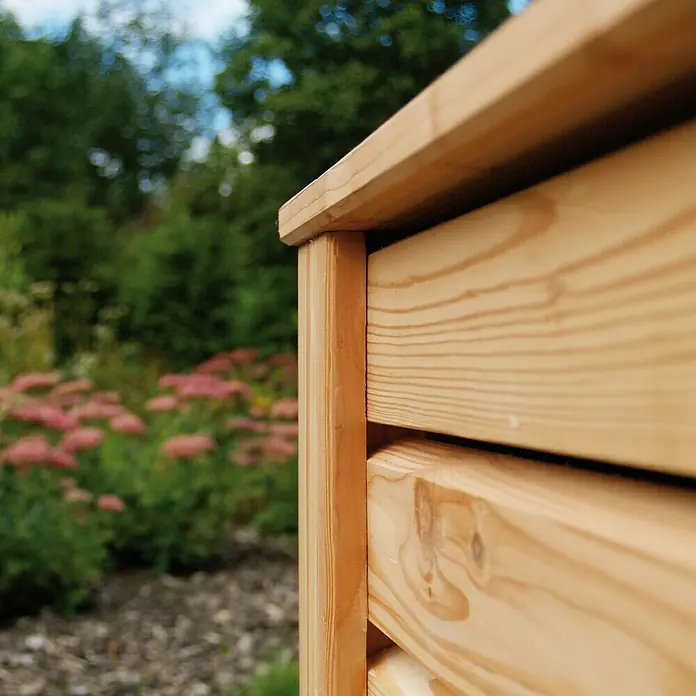 Hochbeet Rhombus - 120 x 60 x 60 cm, Natur, Holz - Detailaufnahme