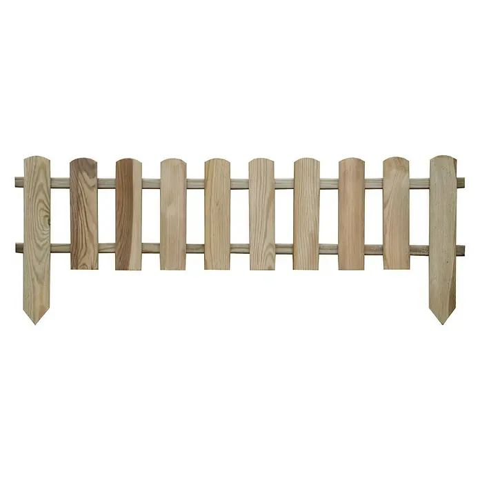 Mala ograda - 120 x 45 cm, Bor, Impregnirano pod kotlovskim tlakom - Pogled sprijeda