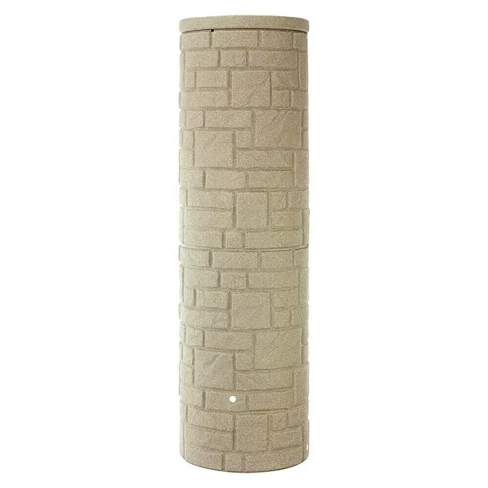 Regentonne Arcado - 460 l, Sandsteinfarben - Vorderansicht