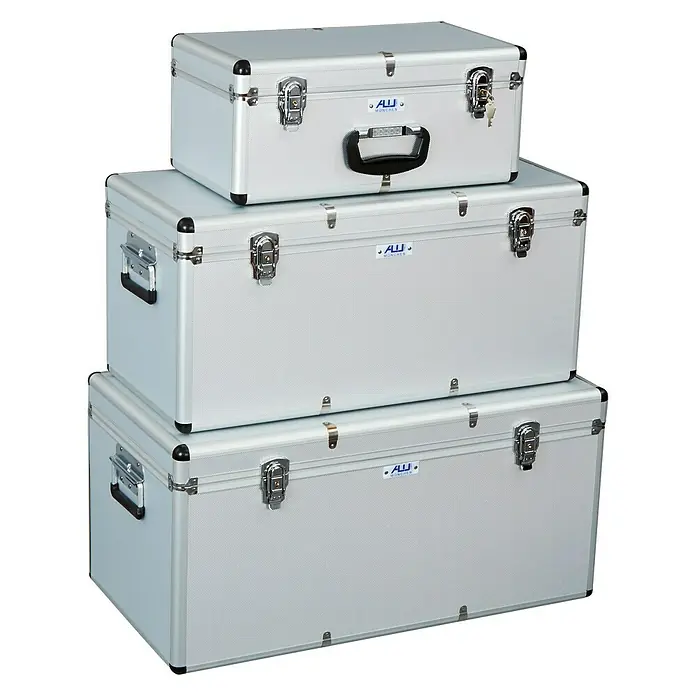 Alpha Tools Allzweck-Boxen-Set 3 in 1 - 3 -tlg., Silber