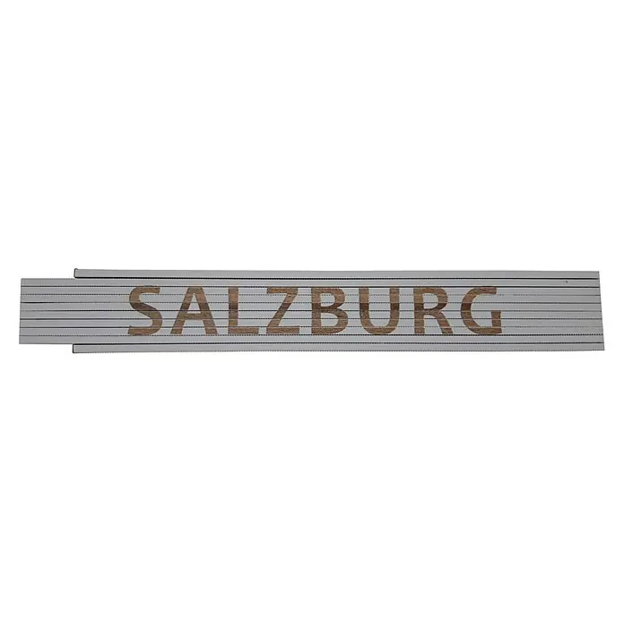Heka Zollstock - Aufdruck: Salzburg, Länge: 2 m, Weiß